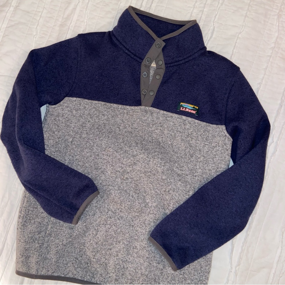 Boy’s L.L. Bean sweater knit pull over color-block